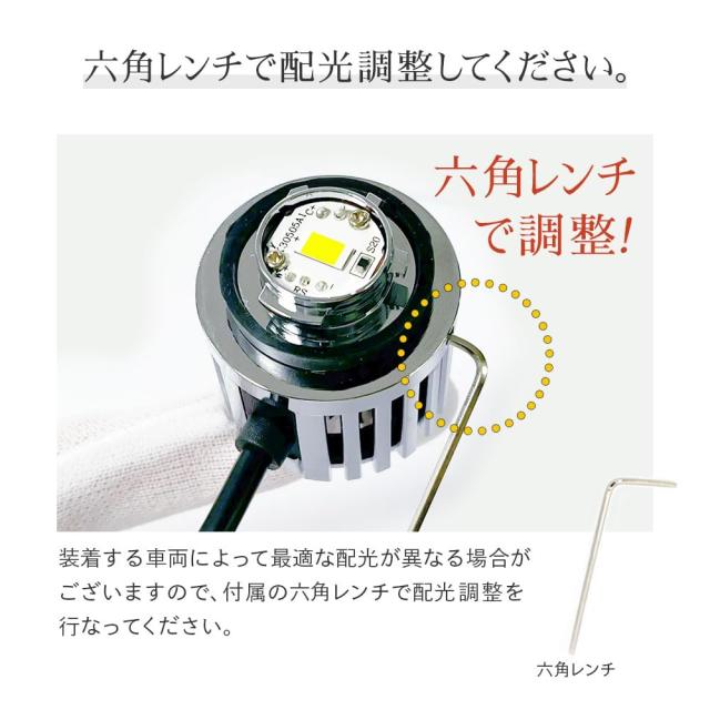 HID屋 L1B LED フォグランプ 新型 純正 交換用バルブ ホワイト 7400lm