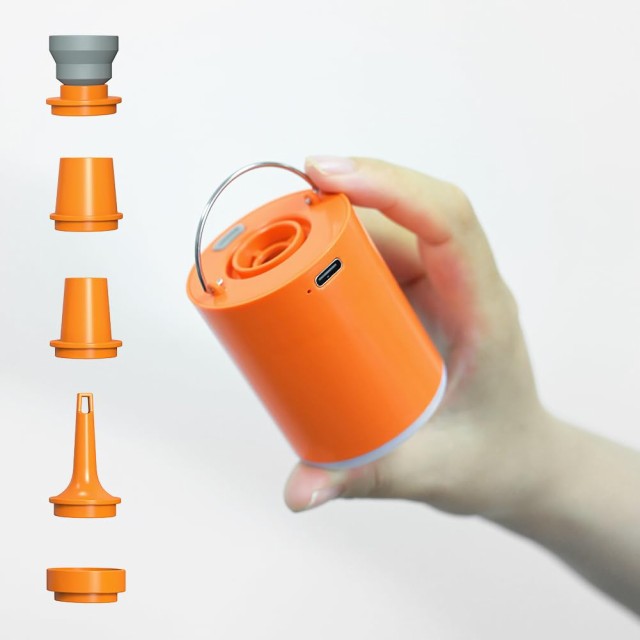 NEWGIGA Pump 2.0 携帯式エアーポンプ 最軽量ポンプ 空気入れ 電動エアポンプ4.2kPa 1300mah 照明ライト付き 充電式空気入れ・空気抜き の通販は