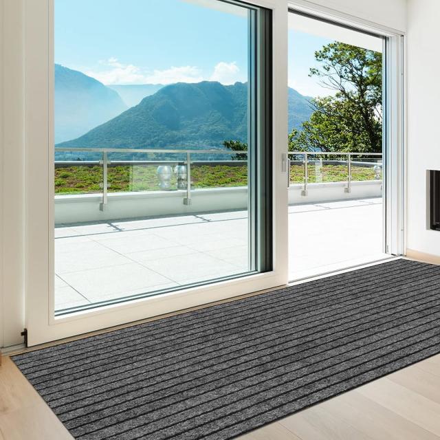 LULULIFE 玄関マット 120*180cm 厚め版（厚さ5mm） 高密度 屋外マット TPE エコ無毒無臭 新型素材 ドアマット スタンダードマット 吸水マ_1