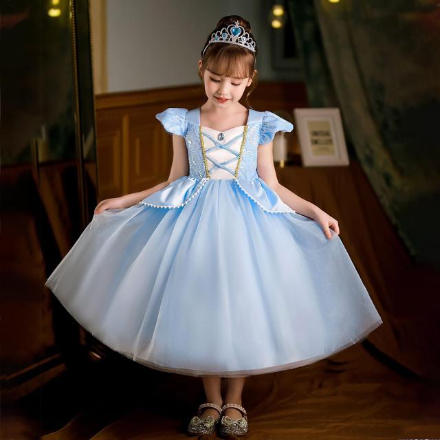 Agture] シンデレラ風 ドレス 110cm 子供 シンデレラ風 コスプレ