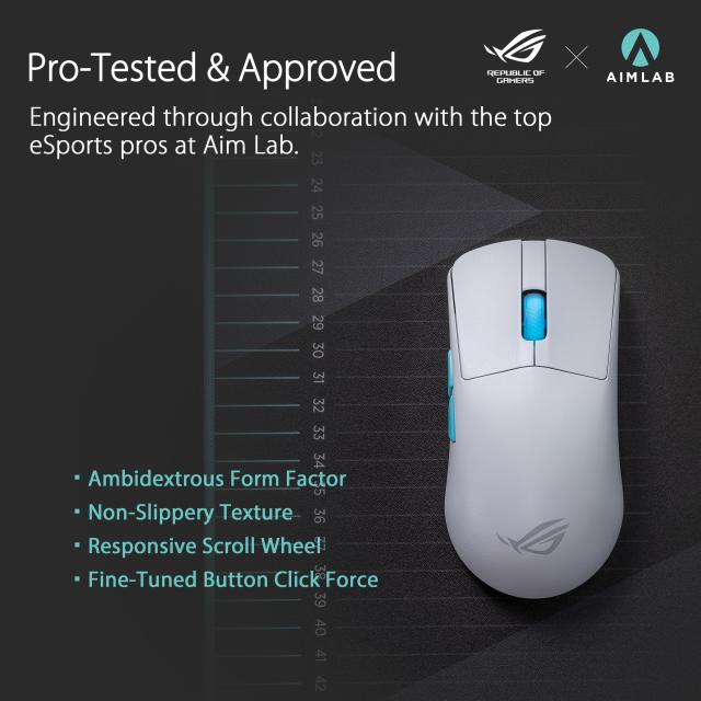 FPS向け】ASUS 超軽量54g Aim Lab ワイヤレス ゲーミングマウス