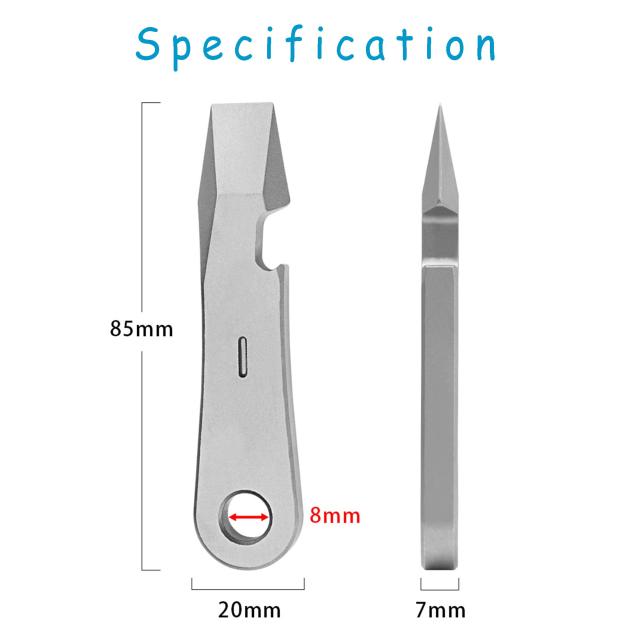 チタン EDC プライバー 栓抜き キーチェーン ポケット プライバー EDC