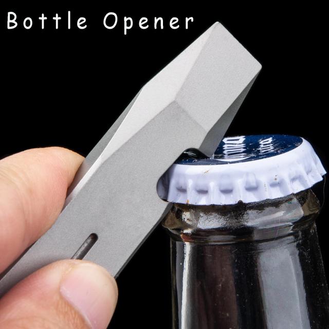チタン EDC プライバー 栓抜き キーチェーン ポケット プライバー EDC