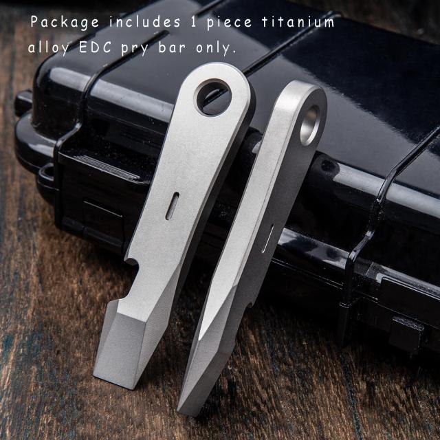 JB Stout チタン EDCプライバー＆栓抜き KYCKS限定 チタン EDC プライバー 栓抜き キーチェーン ポケット プライバー EDC