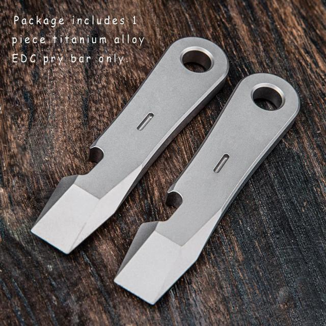 チタン EDC プライバー 栓抜き キーチェーン ポケット プライバー EDC
