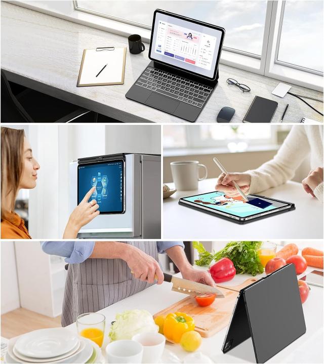 [進級版]マジックキーボード iPad Pro 12.9 キーボード ケース 第5/4/3世代 360°回転可能 タッチパッド付きキーボード 7色バックライト の通販は