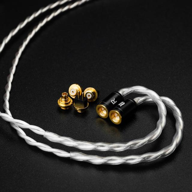 Effect Audio X HiFiGo GRIFFIN イヤホン ケーブル、交換可能な ConX コネクタ付き 4 線高純度銅銀メッキ IEM ケーブル (2.5mm)