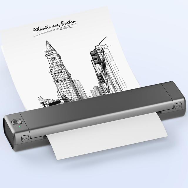 Itari M08F-A4 モバイルプリンター A4 ミニプリンター携帯プリンターコピー機 家庭用portable printer熱転写 プリンター 家庭用およびオの通販は