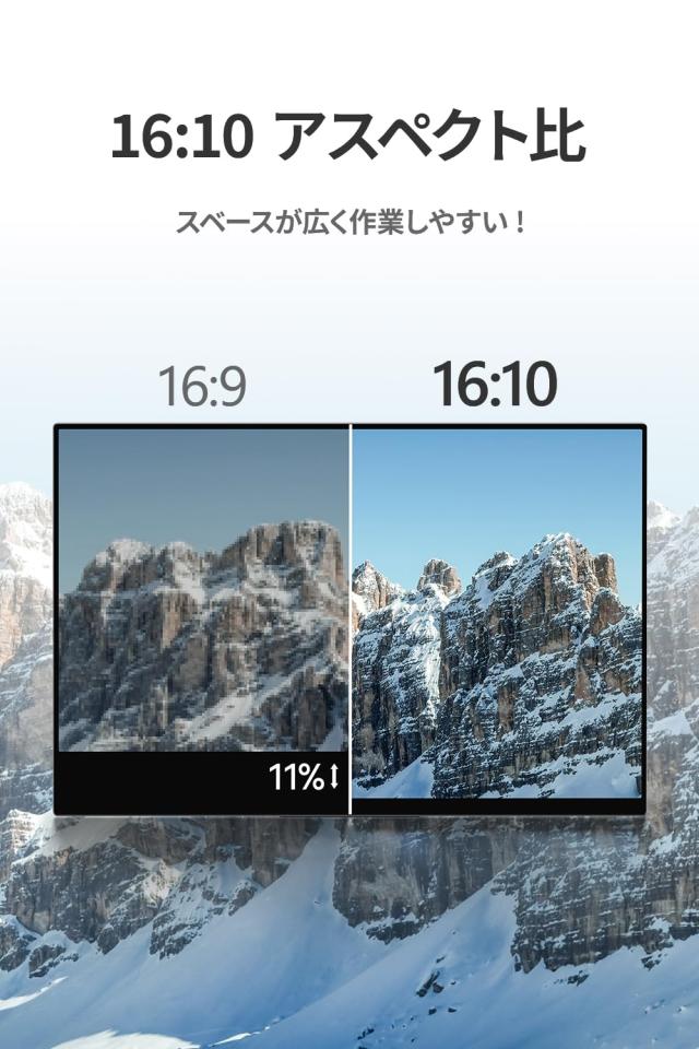 モバイルモニター EHOMEWEI 2.5K 17インチ WQXGA 2560x1600 100% DCI-P3 薄型 5mm ゲーミング モニター スピーカー内蔵 ブルーライトカッ_2