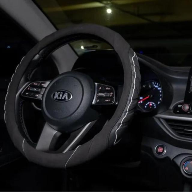 The ZERO 車 ハンドルカバー ステアリングカバー 事故防止 滑らない