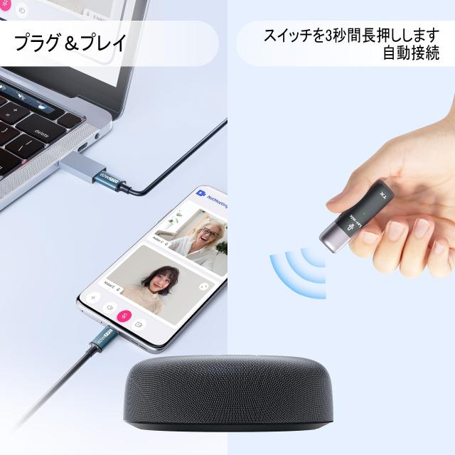 ZHUOSHENG会議用マイクスピーカー全指向性集音マイクラベリアマイク10