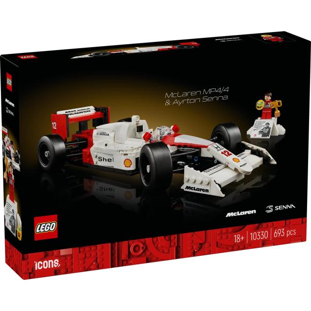 レゴ(LEGO) アイコン マクラーレン MP4/4 ＆アイルトン・セナ F1 セナ 車 プラモデル ミニカー おもちゃ 玩具 クリスマスプレゼント プレ_1