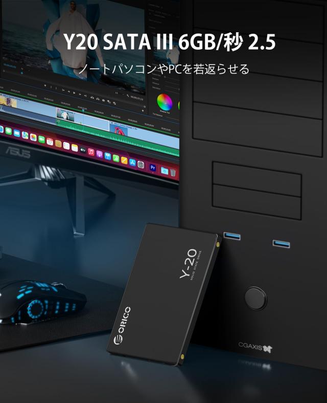 ORICO Y20 2TB 内蔵型SSD 2.5インチ 7mm 3D NAND採用 SATAIII ORICO Y20 2TB 内蔵型SSD 2.5インチ 7mm 3D NAND採用 SATAIII