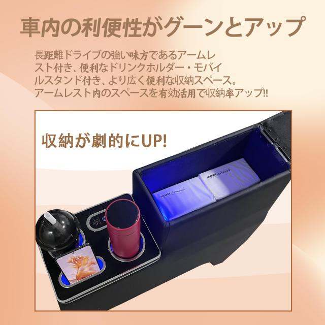 SGALUPA 新型 ヴォクシー ノア 90系 コンソールボックス アームレストコンソール ガソリン車 ハイブリッド車トヨタ TOYOTA コンソール ア_5