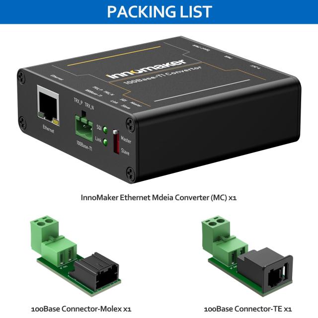 100BASE イーサネット メディアコンバーター デバイス 2線