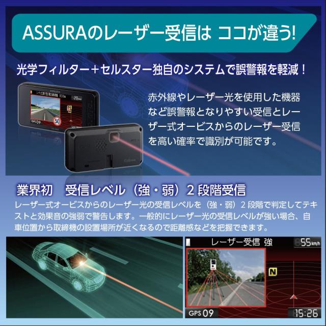 セルスター レーザー対応＋GPSセーフティーレーダー VA-04R 一体型 18バンド ゾーン30対応 OBD？対応 3.2インチ GPSデータ更新無料 日本_1