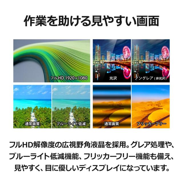 富士通 ディスプレイ 27インチFull HDモニター(IPS/HDMI×2/アナログRGB/スピーカー搭載/VESA対応/3年保証) WMD27011BT_6