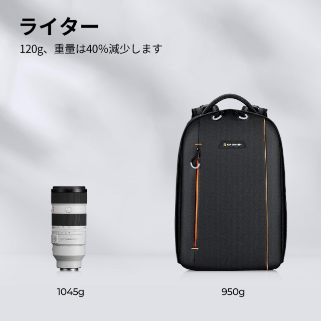 k&f concept カメラリュック ストア 大容量 18l