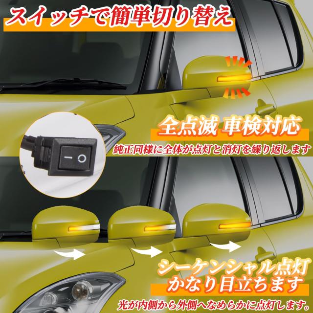 POPMOTORZ スズキ 新型ジムニー JB64W JB74W LEDドアミラー