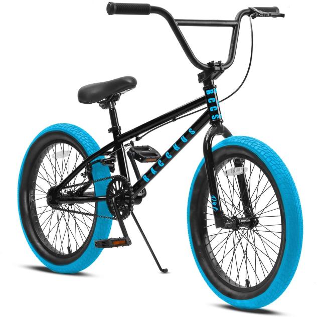 BMX自転車 シルバー 赤色ペダル AVASTA BACCHOS AVASTA Bacchus(バッカス) 子供 初心者向きBMX自転車 街乗り