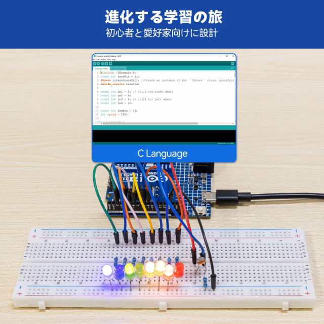 SunFounder オリジナル Arduino Uno R4 Minima 対応 スターターキット