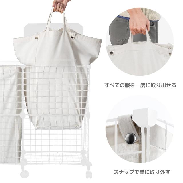UZENN 144L メタル ランドリーバスケット 蓋付き 洗濯カゴ 仕分け 大 UZENN 144L メタル ランドリーバスケット 蓋付き 洗濯カゴ 仕分け 大