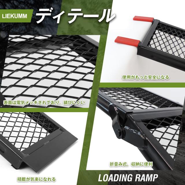 LIEKUMM ラダーレール バイクスロープ 長さ203cm*幅28cm 折畳み
