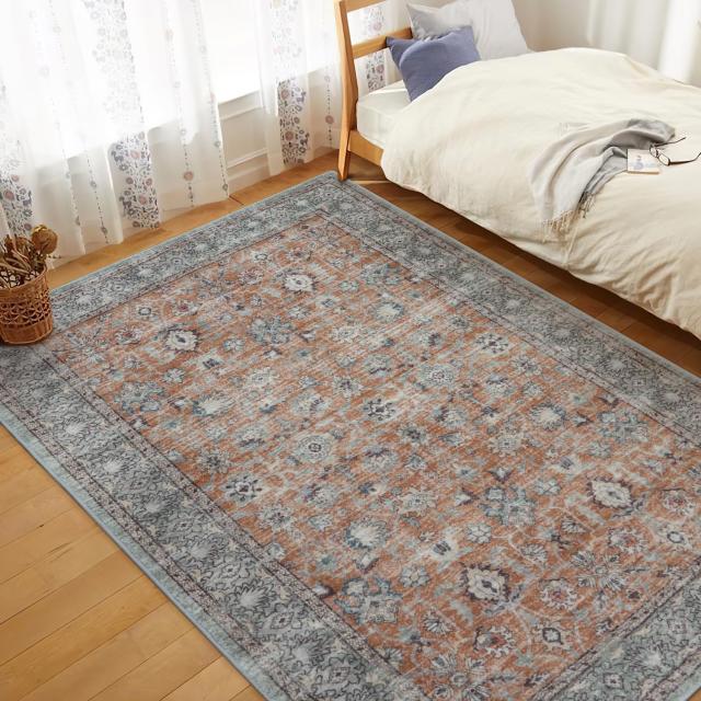 HAOCOO ラグ カーペット 洗える 140×200cm オールシーズン適用 絨毯 ペルシャ風 ラグマット 1.5畳 ふわふわ おしゃれ 滑り止め 低反発_6