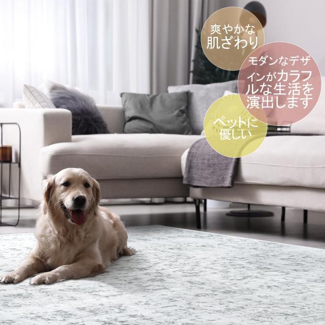 HAOCOO ラグ カーペット 洗える 140×200cm オールシーズン適用 絨毯 ペルシャ風 ラグマット 1.5畳 ふわふわ おしゃれ 滑り止め 低反発_1