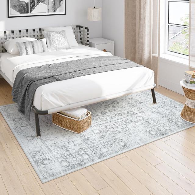 HAOCOO ラグ カーペット 洗える 140×200cm オールシーズン適用 絨毯 ペルシャ風 ラグマット 1.5畳 ふわふわ おしゃれ 滑り止め 低反発_4