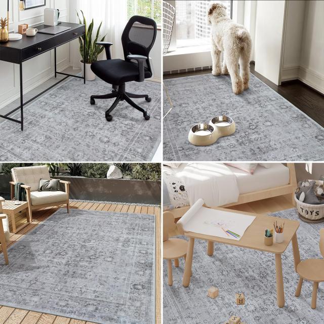 HAOCOO カーペット ラグ 洗える 185×185cm オールシーズン適用 Amazon