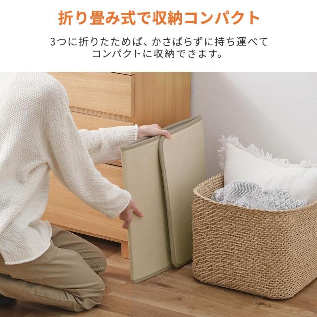 アイリスオーヤマ(IRIS OHYAMA) パネルヒーター 足元ヒーター デスク 5段階温度調節 折り畳み 省エネ オフィス 冷え対策 自動切りタイマの通販は