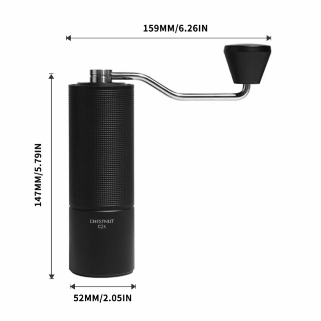 TIMEMORE コーヒーミル 手動 タイムモア C2S 36段階粗さ調整可能 軽量