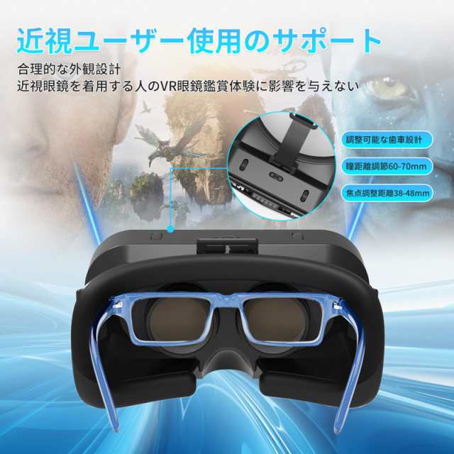 VRゴーグル 【2024新モデル＆オープンパネル設計＆プラグアンドプレイ】VRヘッドセット 3Dパノラマ体験 1080P 超広角120°視野角 vrゴーの通販はau  PAY マーケット - Rs project | au PAY マーケット－通販サイト