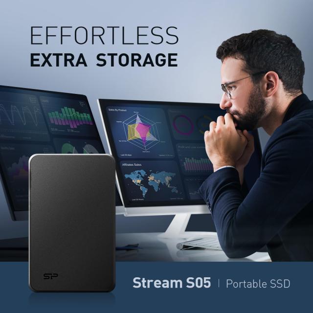 シリコンパワー 外付けSSD 2TB USB 3.2 Gen 1 Type-A メーカー3年限定保証 Type-A to USB Type-C コネクター付属 SP020TBPSDS05SAKTC_1