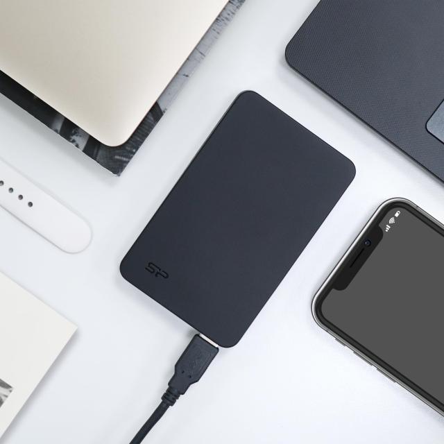 シリコンパワー 外付けSSD 2TB USB 3.2 Gen 1 Type-A メーカー3年限定保証 Type-A to USB Type-C コネクター付属 SP020TBPSDS05SAKTC_6