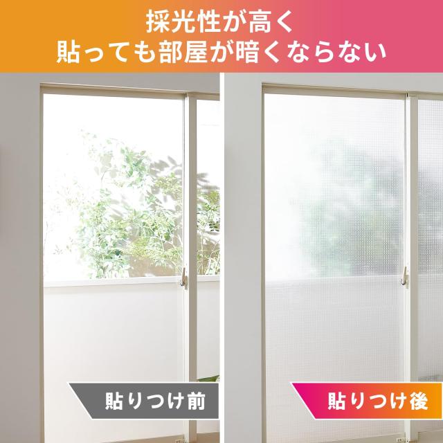 ニトムズ 窓ガラス断熱シート キューブ 1P 水で貼れる 結露防止 窓 防寒 リビング 寝室 デザインガラス風 E1176_1