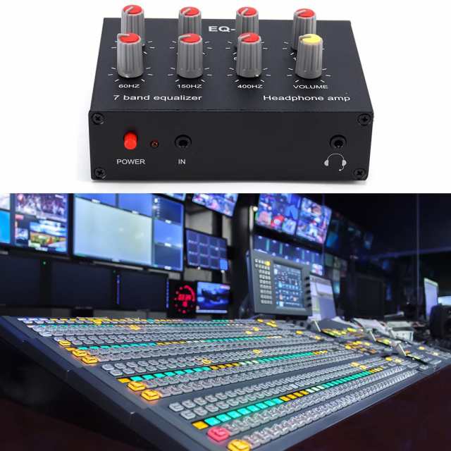 Xsdjasd EQ-7 カーオーディオヘッドセットアンプ 7バンドEQ