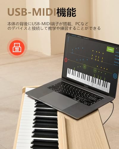 電子ピアノ 88鍵盤 木製 ペダル付き スタンド一体型 MIDI対応 練習用 Amazon | KIMFBAY 電子ピアノ 88鍵盤 木製 電子 ピアノ 88鍵