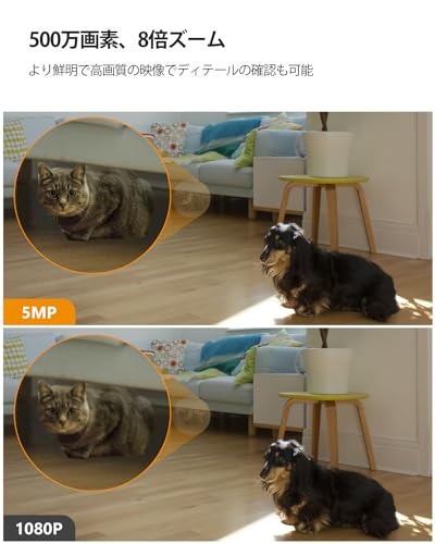 500万画素】Imou 防犯カメラ 360°室内 見守りカメラ 夜間撮影 AI人体