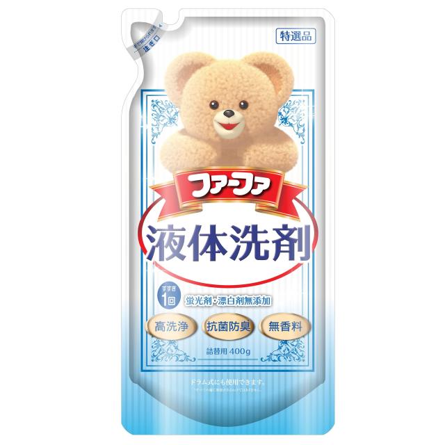 ファーファ 洗濯用 液体 洗剤 香り ひきたつ 無香料 本体 (500g) 1個 +