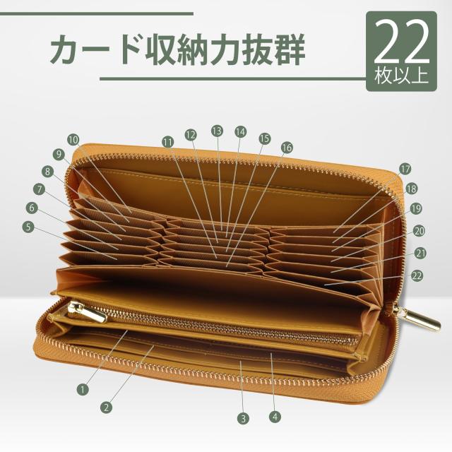 DCLKO] 2024年 長財布 レディース 財布 本革 牛革 多機能財布 YKK