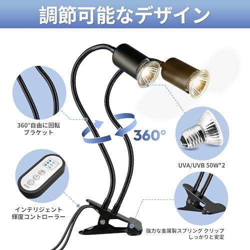 アップグレード】 DTZY 双頭爬虫類 ライト 紫外線ライト 爬虫類