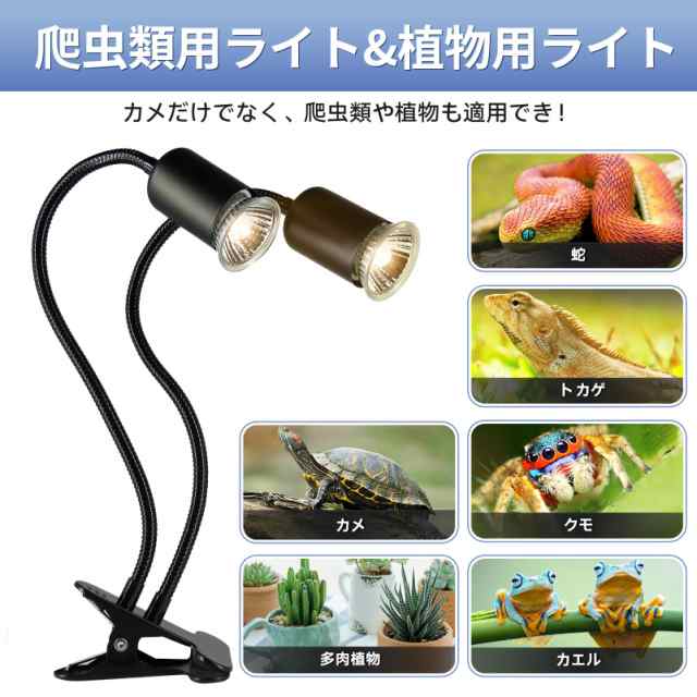 アップグレード】 DTZY 双頭爬虫類 ライト 紫外線ライト 爬虫類