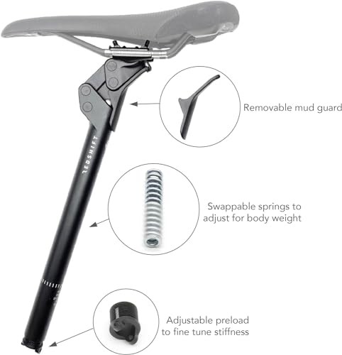 REDSHIFT ShockStop Endurance Suspension Seatpost for Bicycles, 30.9mm x 450mmの通販は