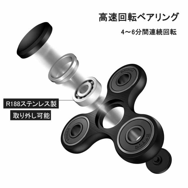 ハンドスピナー ストレス解消 グッズ メタル製 高級 ハンド