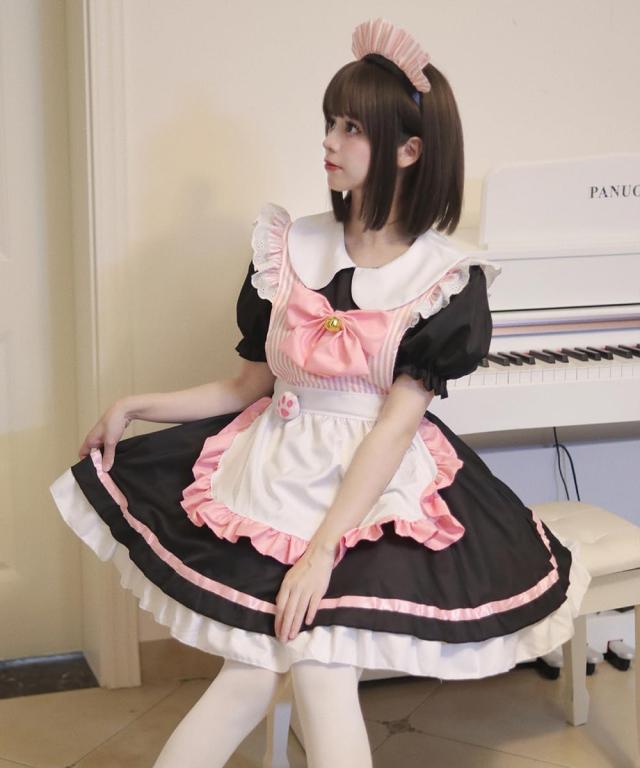 AOTYP] メイド服 メイドコスプレ コンカフェ メイド 猫爪 ネコ娘