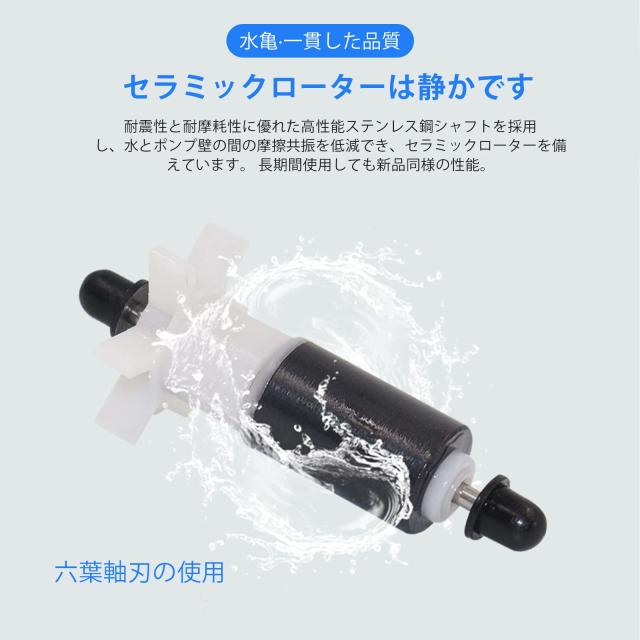 aninako 水中ポンプ 小型 ウォーターポンプ 2つのノズル 水流循環 