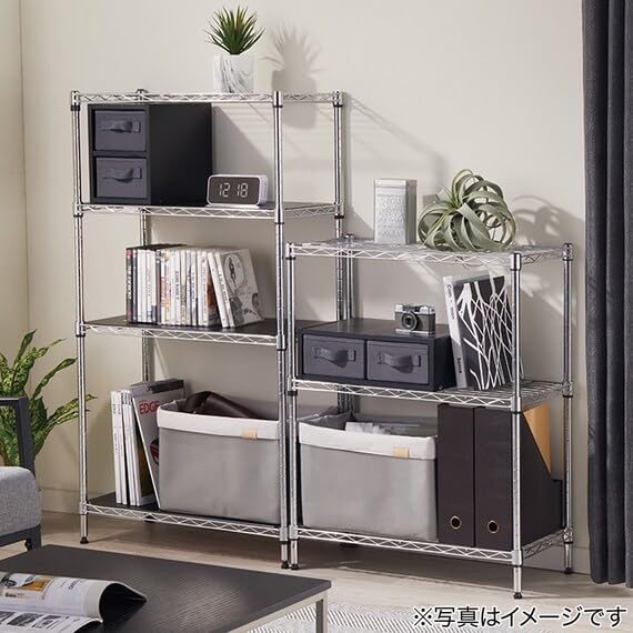 ニトリ(NITORI) スチールラック STANDARD 幅85cm 4段 ホワイト 8791261_6