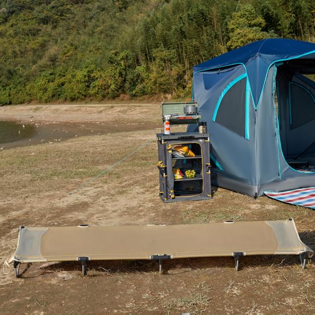 TIMBER RIDGE キャンプベッド 折りたたみ 一体式 数秒セットアップ 耐